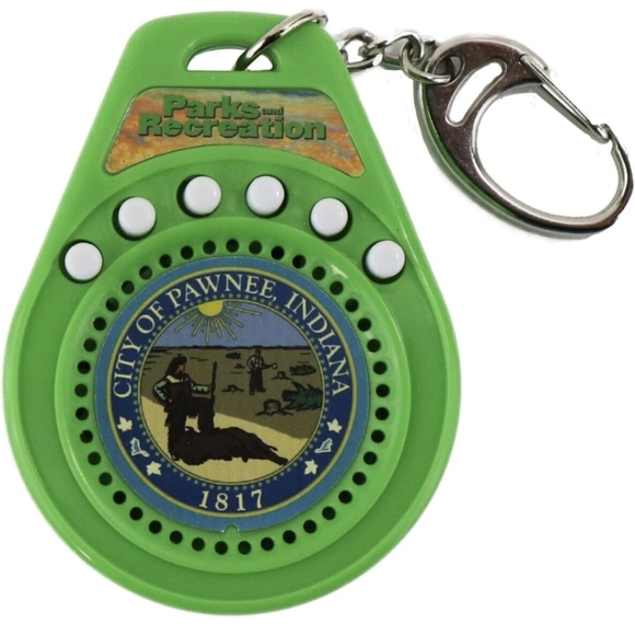 "World's Coolest" Parks & Recreation Talking Keychain - Picture 1 of 2